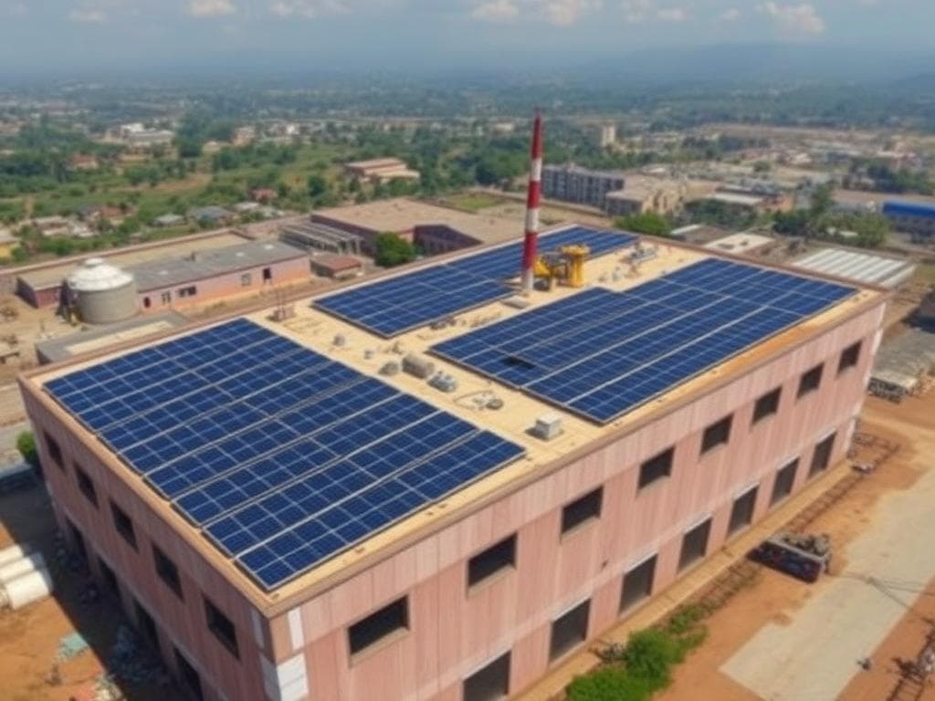 Factory rooftop solar farm